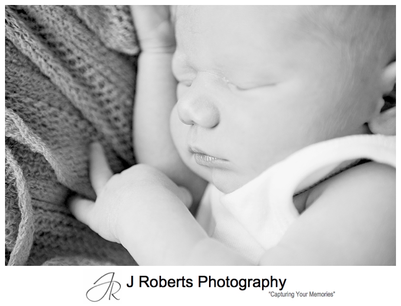 Newborn Baby Portrait Photography Sydney in the Family home Naremburn